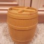 VINTAGE BARREL CONTAINER CANISTER KITCHEN ORGANIZER