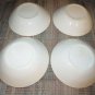 2 OR 4 VINTAGE BLUE & WHITE SAUCER BOWLS DISHES