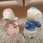 VINTAGE ANTIQUE MADE IN JAPAN ARROW LITTLE DUTCH BOY & GIRL FIGURINES