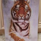 MUST SEE; NEW; BENGAL TIGER IN SNOW 3D POSTER ART DECO; AMAZING GIFT 11.5 x 15.5