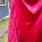 RED STRAPLESS BRIDESMAID'S DRESS, PARTY GOWN, SIZE 12, WITH BEADING
