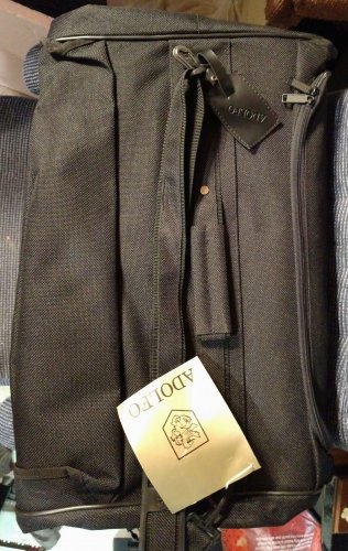 NEW NWT BLACK ADOLFO LUGGAGE CARRY-ON OVERNIGHT BAG WITH HANGER