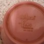 2 VINTAGE PINK PLASTIC BOWLS, 3 CUPS, 1 DIVIDED DISH - MELMAC MELAMINE STYLE