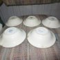 2-5 VINTAGE WILD ROSE USA BLUE & WHITE PLATE SAUCER BOWL PORCELAIN DISHES 2 CUPS