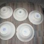 2-5 VINTAGE WILD ROSE USA BLUE & WHITE PLATE SAUCER BOWL PORCELAIN DISHES 2 CUPS