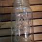 11 VINTAGE ANTIQUE KERR CLEAR GLASS CANNING JARS - SELF-SEALING, GLASS TOP, ETC.
