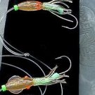 TWO HAND-TIED HI-LO BOTTOM RIGS,4/0 LAZER HOOKS,GLOW TUBING,CRIMP CONNECTIONS,
