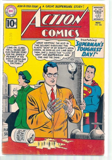 ACTION COMICS # 282, 4.5 VG +