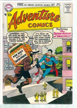 ADVENTURE COMICS # 241, 4.5 VG + 