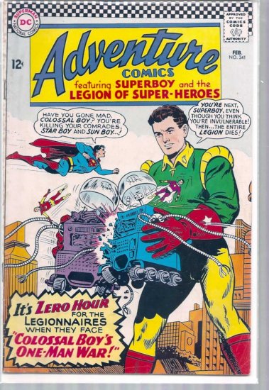 ADVENTURE COMICS # 341, 4.0 VG