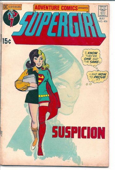 ADVENTURE COMICS # 406, 4.5 VG +
