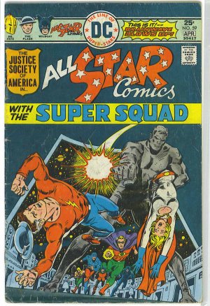 All Star Comics # 59, 4.0 VG 
