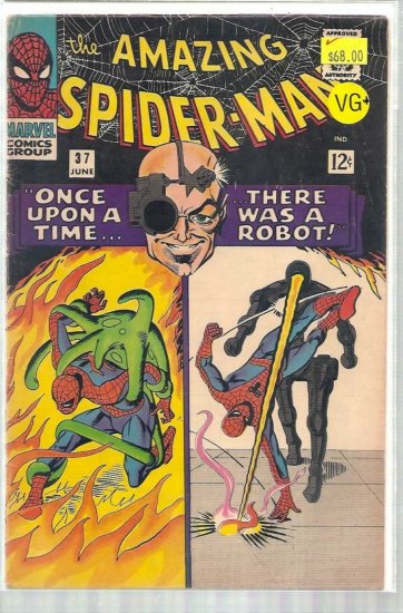AMAZING SPIDER-MAN # 37, 4.5 VG +