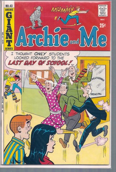 ARCHIE AND ME # 43, 7.5 VF -