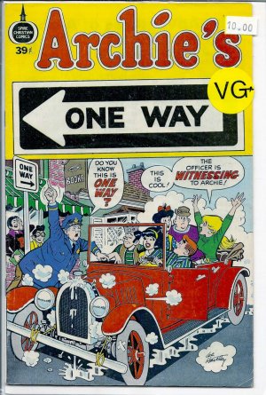 Archie's One Way # 1, 4.5 VG + 