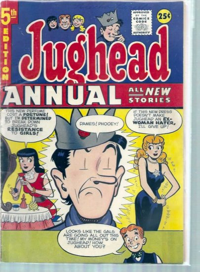 ARCHIE'S PAL JUGHEAD ANNUAL # 5, 4.0 VG