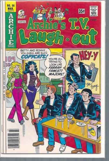ARCHIE'S T.V. LAUGH-OUT # 56, 4.5 VG +