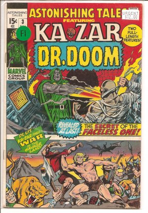 Astonishing Tales # 3, 6.0 FN 