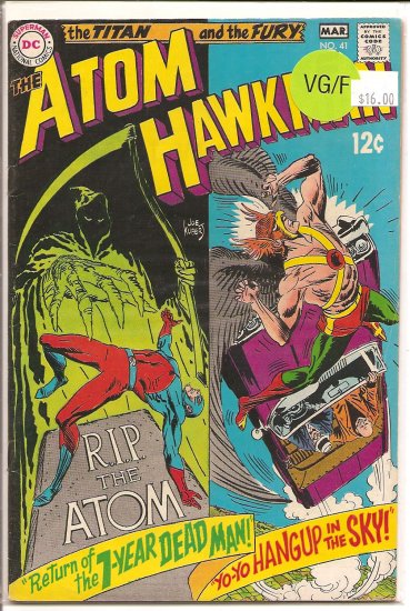 Atom and Hawkman # 41, 5.0 VG/FN