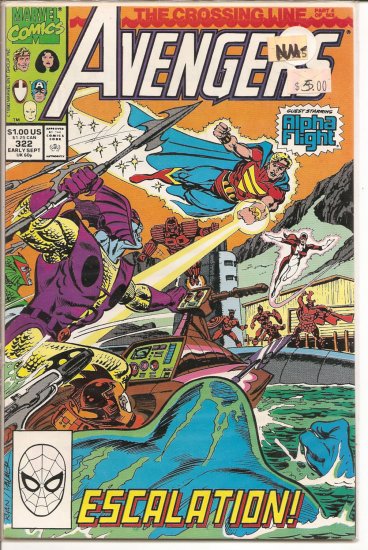 Avengers # 322, 9.2 NM -