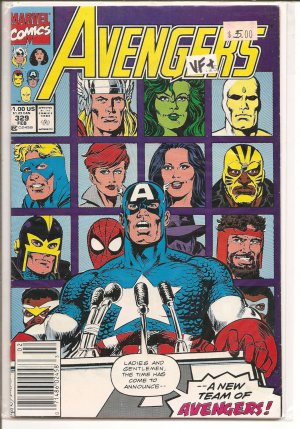 Avengers # 329, 8.5 VF + 