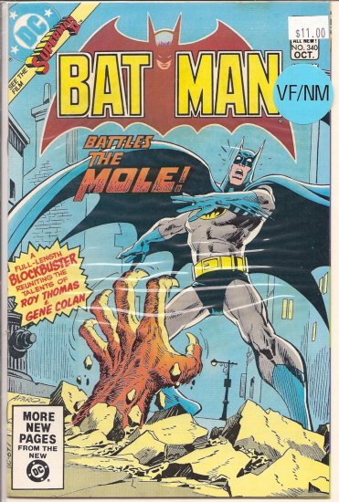 Batman # 340, 9.0 VF/NM