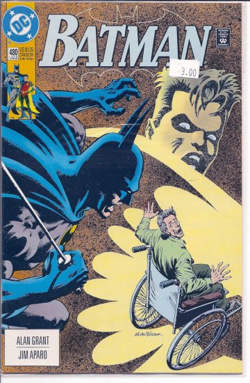 Batman # 480, 9.2 NM -