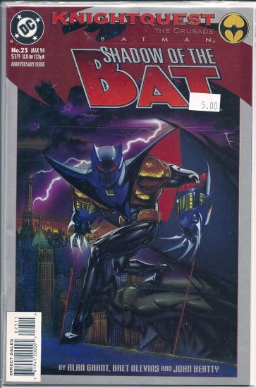 Batman Shadow of the Bat # 25, 9.2 NM -
