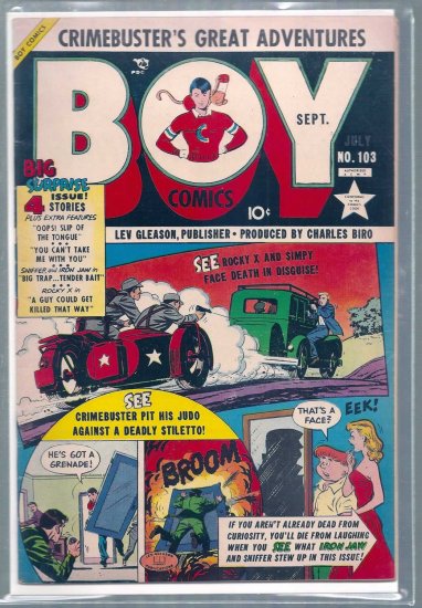 BOY COMICS # 103, 5.0 VG/FN