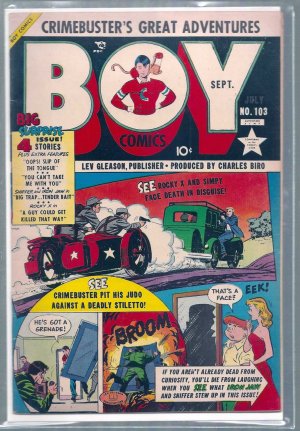 BOY COMICS # 103, 5.0 VG/FN 