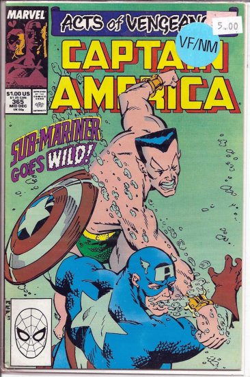 Captain America # 365, 9.0 VF/NM