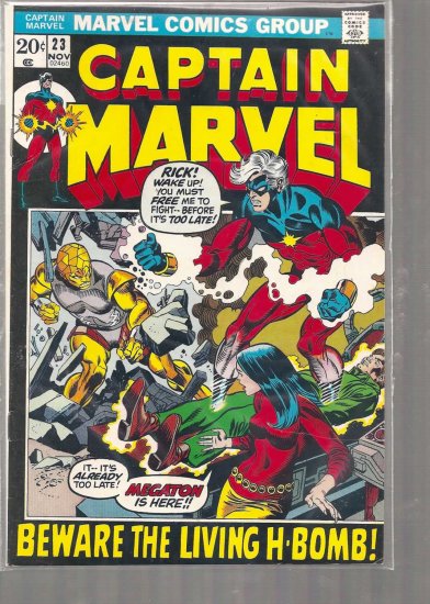 CAPTAIN MARVEL # 23, 4.5 VG +