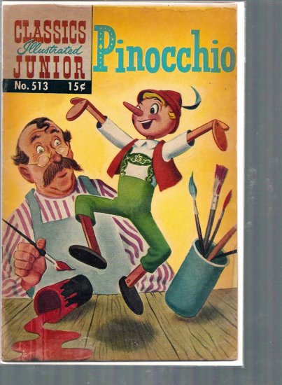 CLASSICS ILLUSTRATED JUNIOR PINOCCHIO # 513, 2.5 GD +