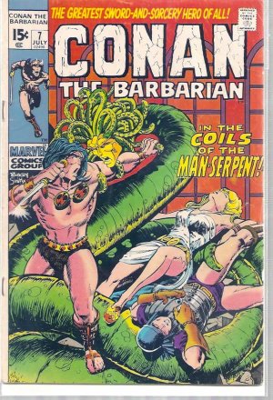 CONAN THE BARBARIAN # 7, 4.0 VG 