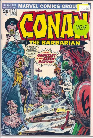 Conan The Barbarian # 33, 5.0 VG/FN 