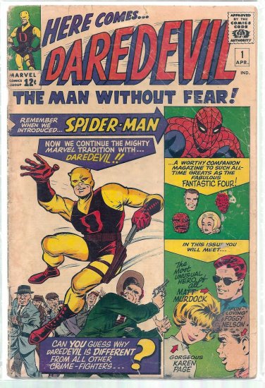 DAREDEVIL # 1, 3.5 VG -