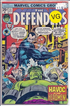 Defenders # 33, 4.0 VG 