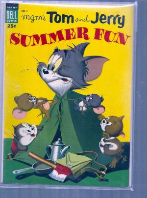 DELL GIANT COMIC TOM AND JERRY SUMMER FUN # 1, 5.0 VG/FN 