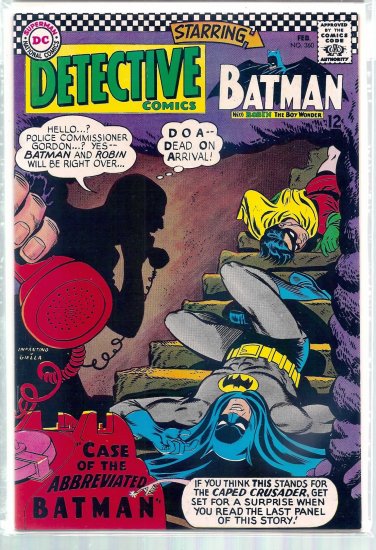 DETECTIVE COMICS # 360, 9.2 NM -