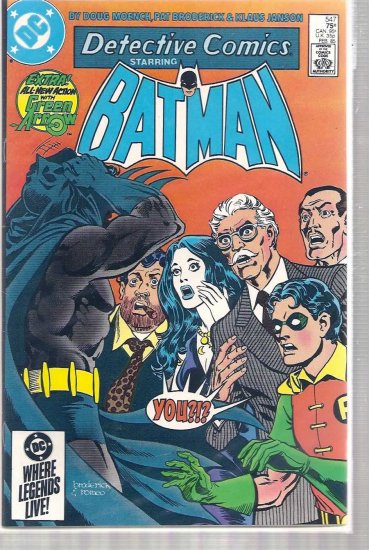DETECTIVE COMICS # 547, 9.0 VF/NM