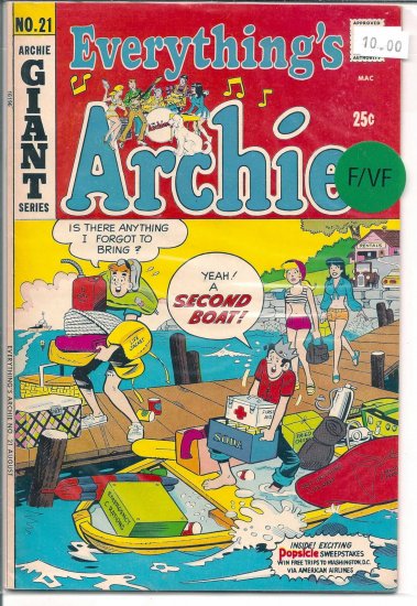 Everything's Archie # 21, 7.0 FN/VF