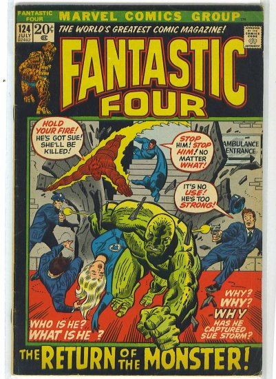Fantastic Four # 124, 4.5 VG +