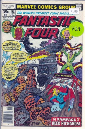 Fantastic Four # 188, 5.0 VG/FN 