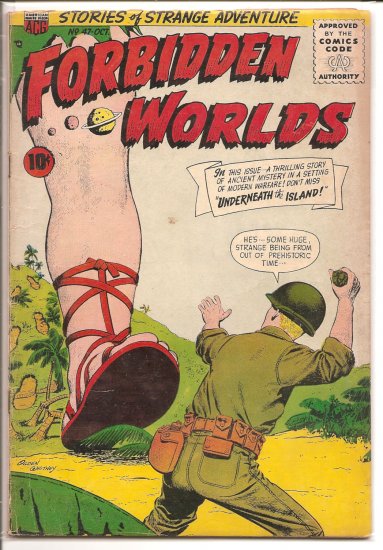 FORBIDDEN WORLDS # 47, 3.0 GD/VG