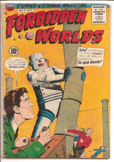 FORBIDDEN WORLDS # 71, 2.0 GD