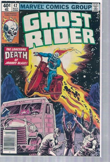 GHOST RIDER # 42, 7.5 VF -