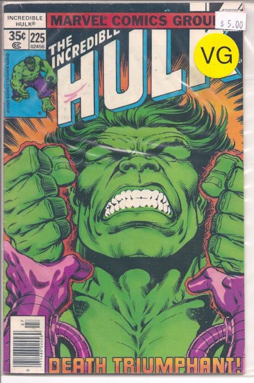 Incredible Hulk # 225, 4.0 VG