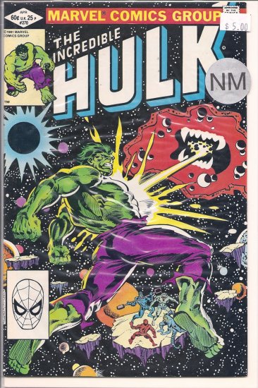 Incredible Hulk # 270, 9.4 NM