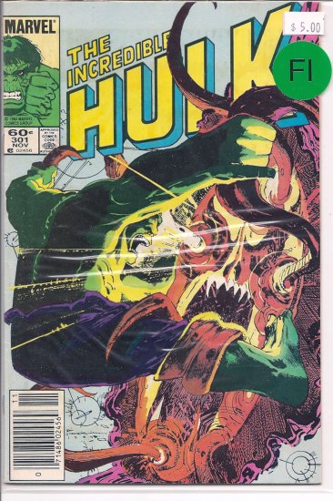 Incredible Hulk # 301, 6.0 FN