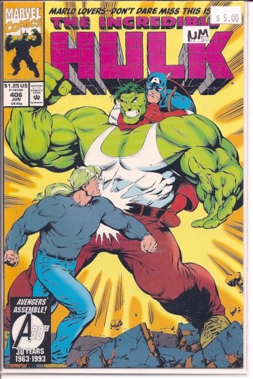 Incredible Hulk # 406, 9.4 NM